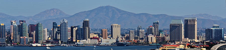 San Diego Skyline Photograph by Russ Harris