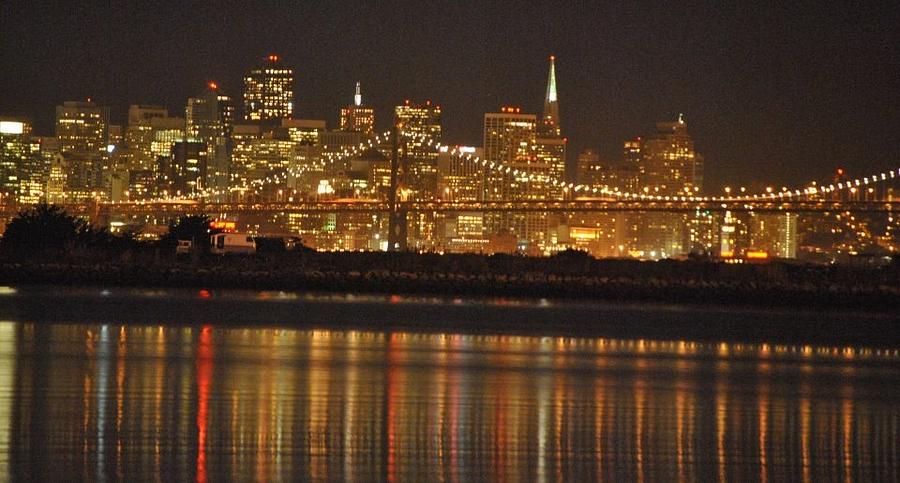 San Francisco at Night Photograph by Nimmi Solomon