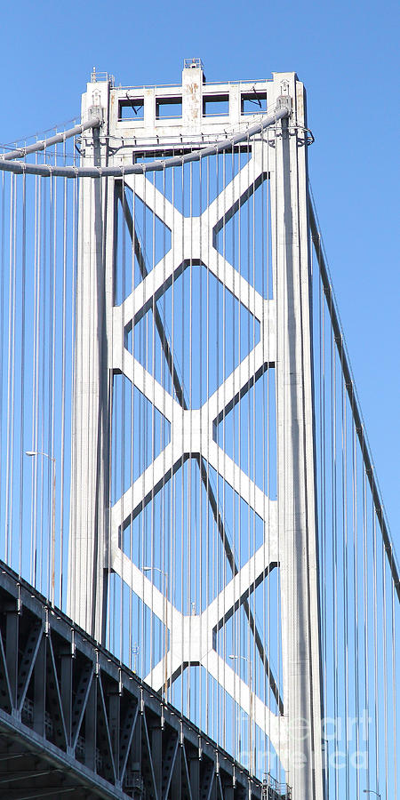 San Francisco Bay Bridge at The Embarcadero . 7D7762 Photograph by Wingsdomain Art and Photography