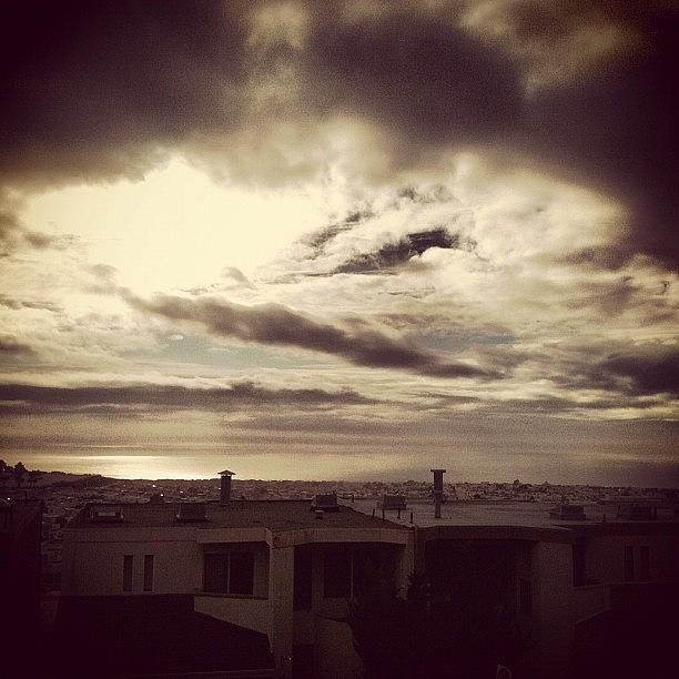 Scenery Photograph - San Francisco #california #sky #clouds by Veronica Rains