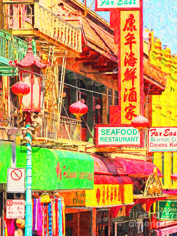 San Francisco Chinatown Shops Photograph by Wingsdomain Art and Photography