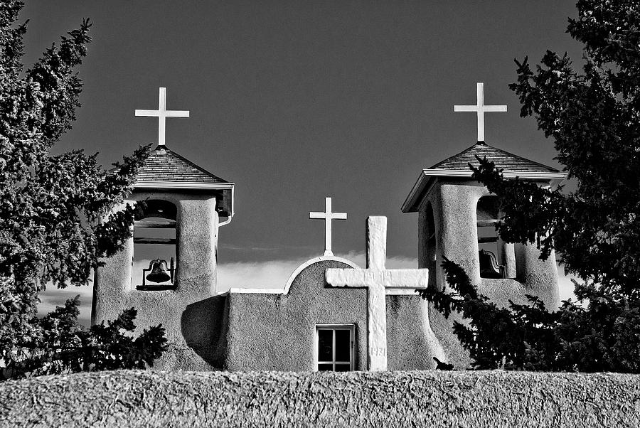 New Mexico Photograph - San Francisco de Asis Mission Church 10 by Lou  Novick