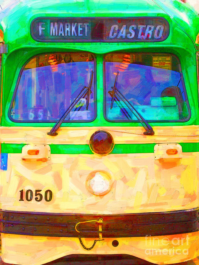 San Francisco F-Line Streetcar Front Side Photograph by Wingsdomain Art and Photography