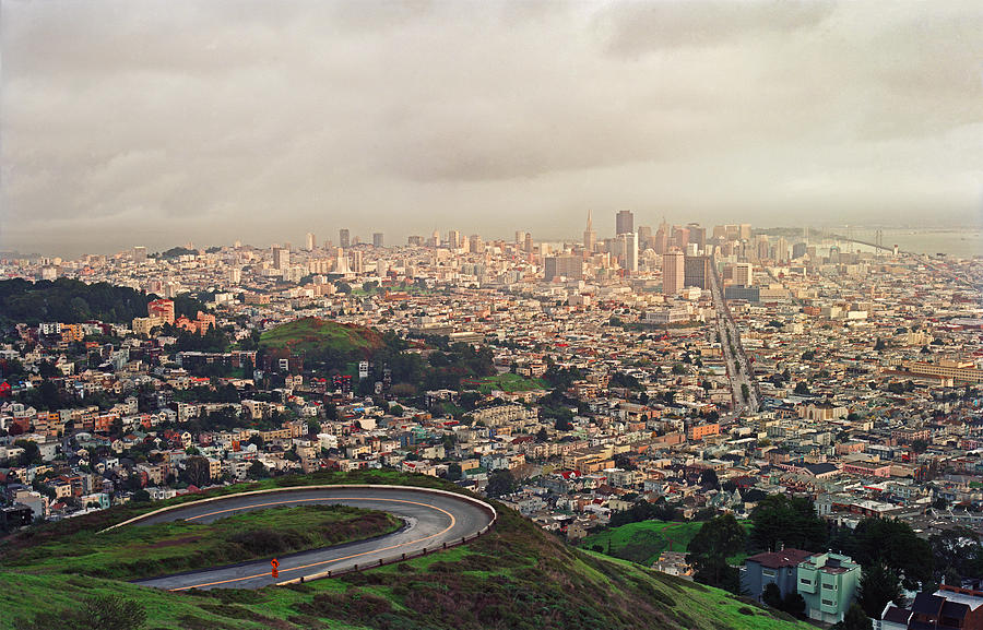San Francisco from atop Twin Peaks Photograph by Kris Rasmusson