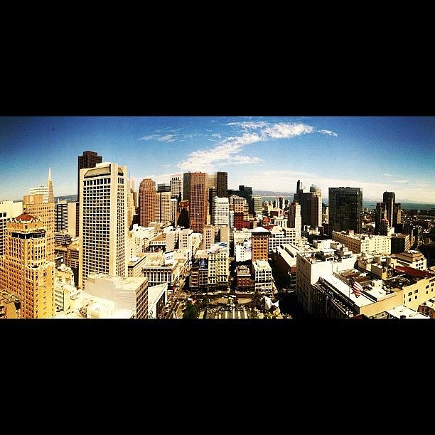 Panoramic Photograph - San Francisco From Westins 32nd Floor by Naomi Cho