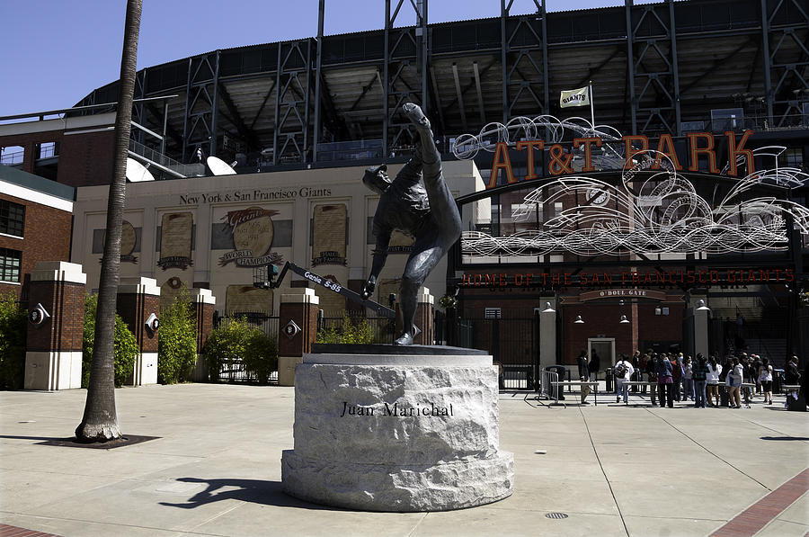 San Francisco Giants Ballpark  Statue of Juan Marichal Photograph by Paul Plaine