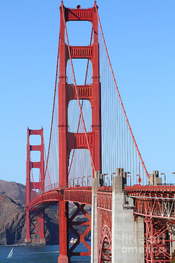 San Francisco Golden Gate Bridge . 7D8164 Photograph by Wingsdomain Art and Photography