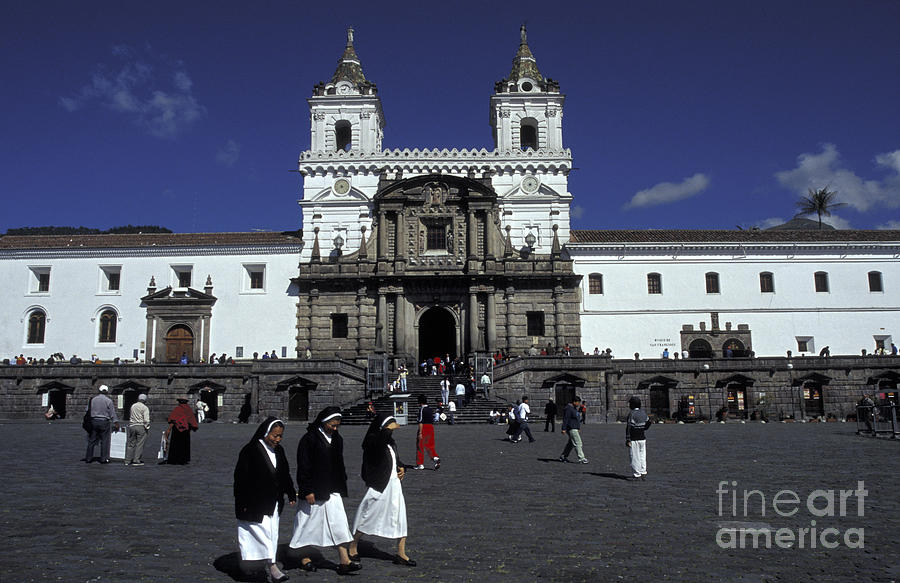 SAN FRANCISCO MONASTERY Quito Ecuador Photograph by John  Mitchell