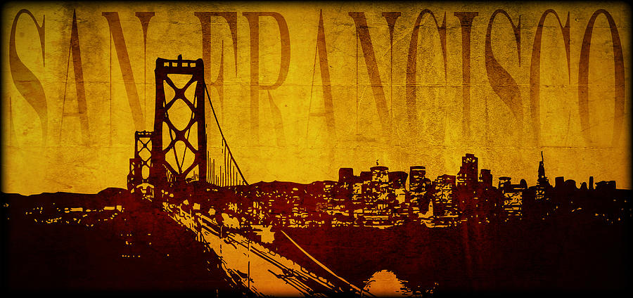 San Francisco Digital Art by Ricky Barnard