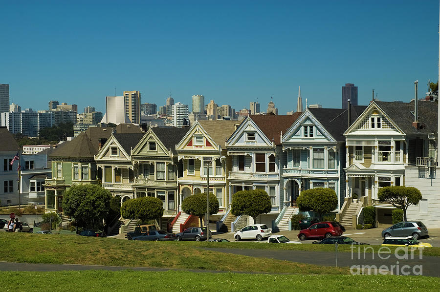 San Francisco Photograph - San Francisco Victorians by Tim Mulina
