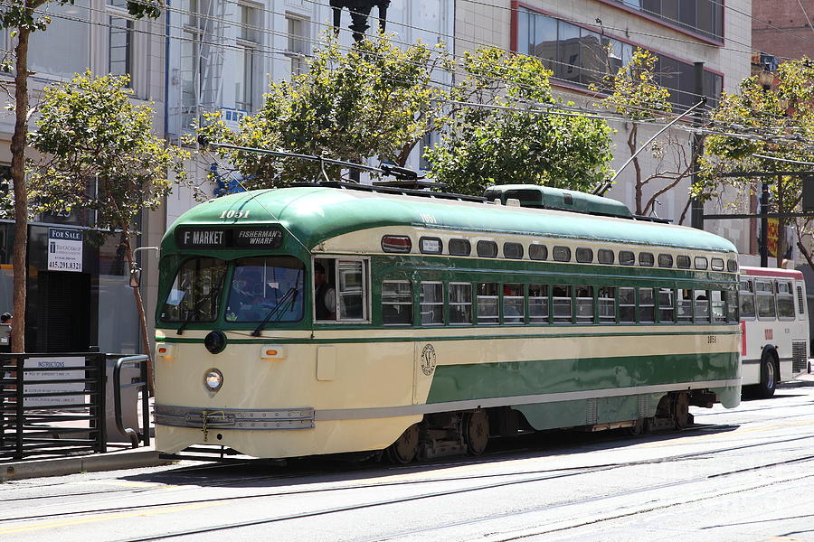 San Francisco Vintage Streetcar On Market Street - 5d17972 Photograph ...