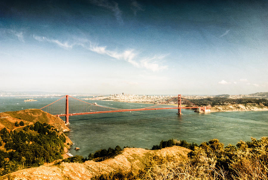 Golden Gate Bridge Photograph - San Franciscos Golden Gate Bridge by Natasha Bishop