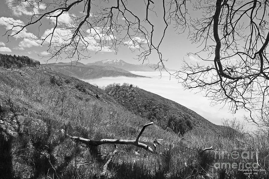San Gorgonio Mountain in Black and White Photograph by Kenny Bosak