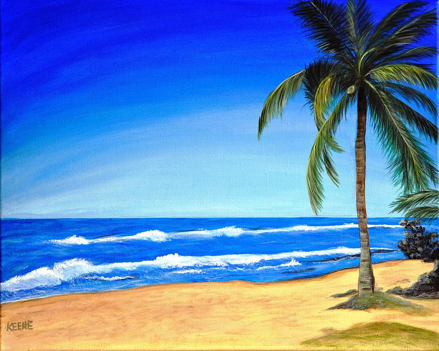 Nature Painting - San Juan beach by Jeanette Keene