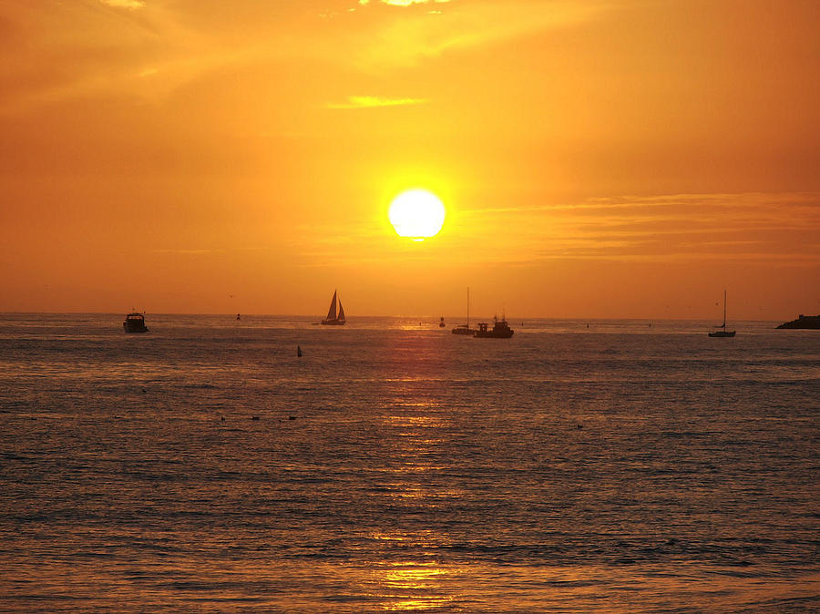 San Juan Capistrano Beach Sunset Photograph by Bill Cannon