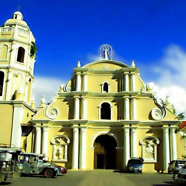 Sky Photograph - San Juan De Sahagun Church by Mima Tungbaban