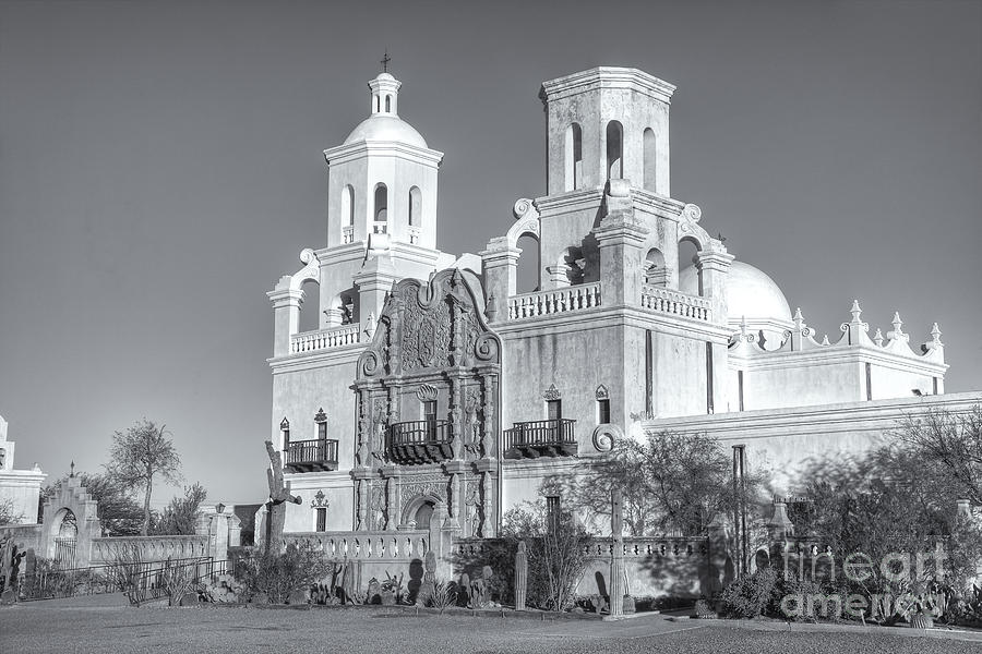 San Xavier del Bac Mission V Photograph by Clarence Holmes