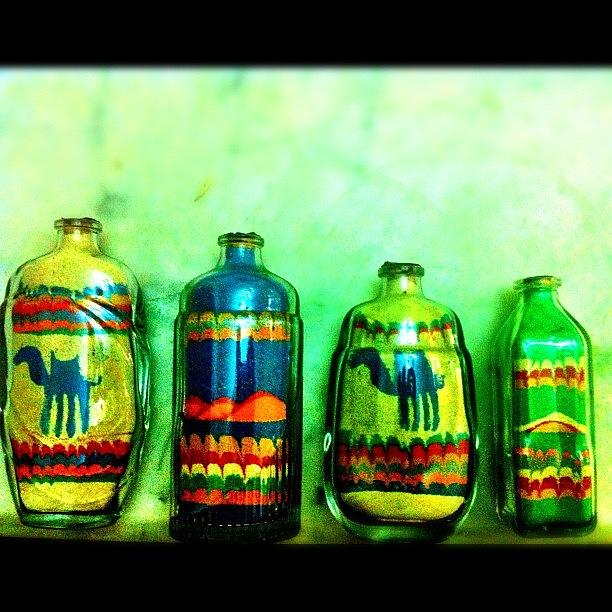 Like Photograph - Sand Art In Glass Bottles by Mina Tadros