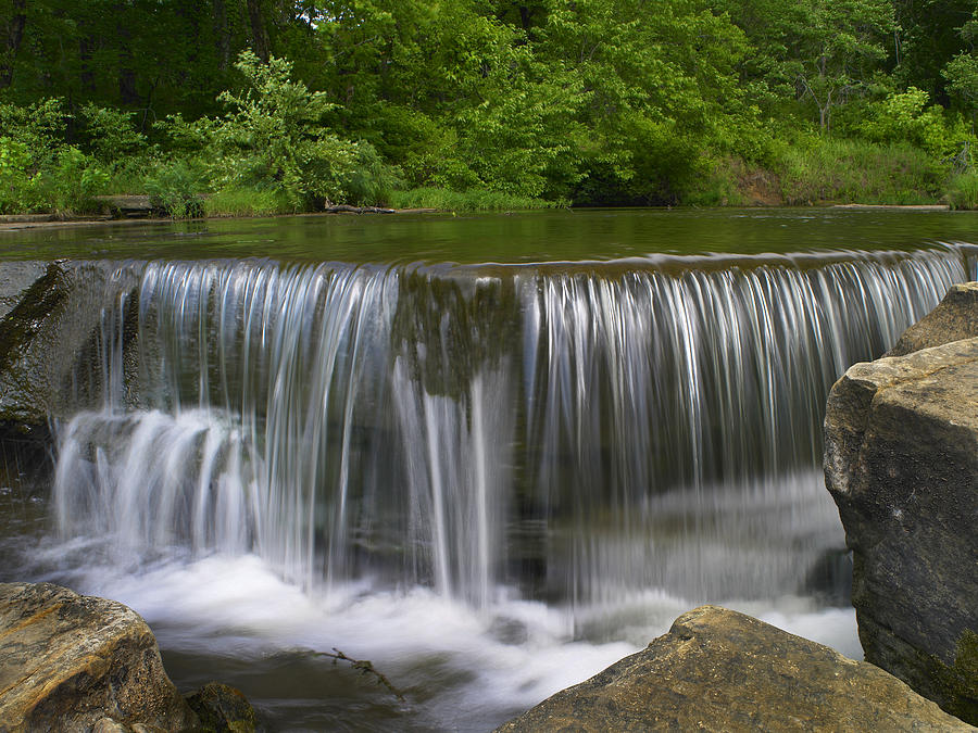 Sand Creek Cascades In Osage Hills Photograph by Tim Fitzharris