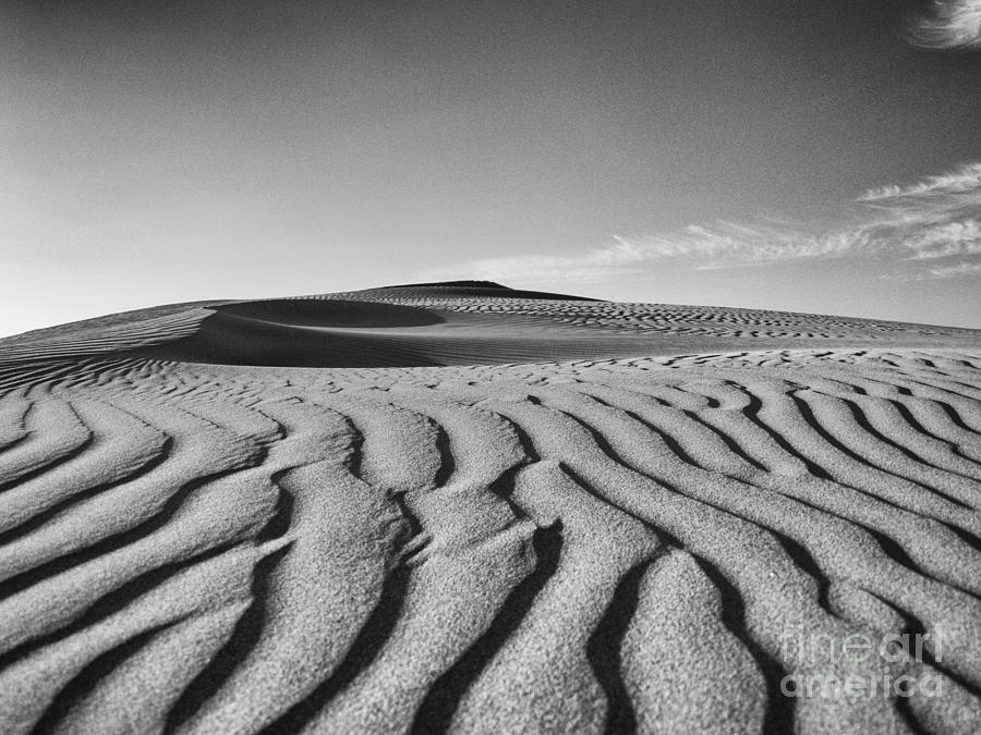 Black And White Photograph - Sand Curves by Urban Shooters