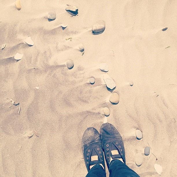 Summer Photograph - #sand #feet #nature #summer #shoes by Rebecca Guss