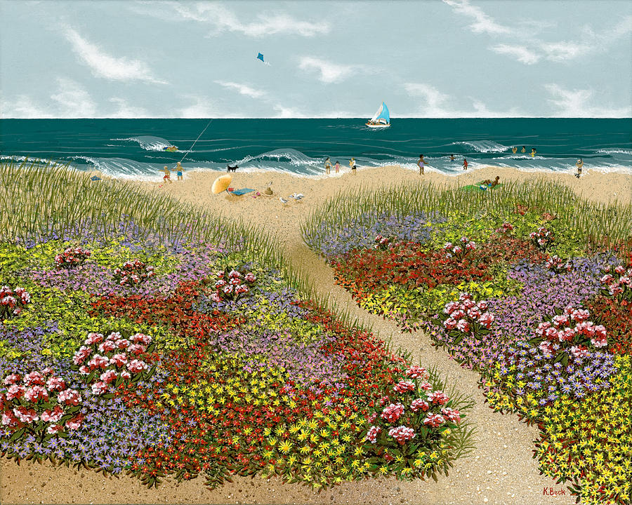 Sand Path Painting by Katherine Young-Beck
