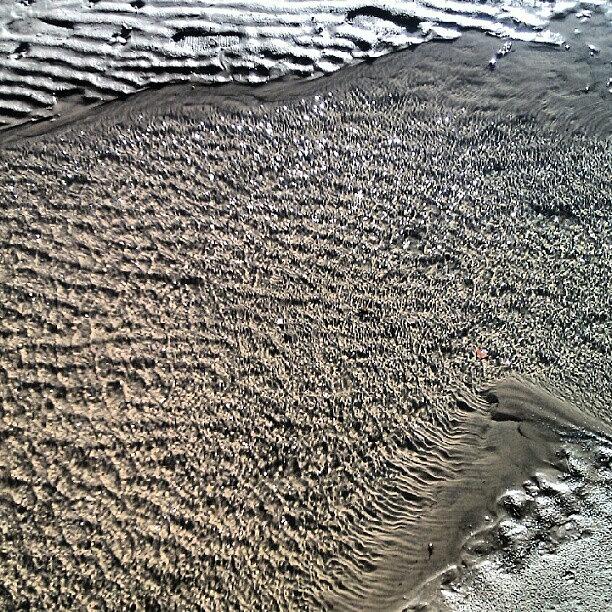 Beach Photograph - #sand #water #mud #make #wsm by Kevin Zoller