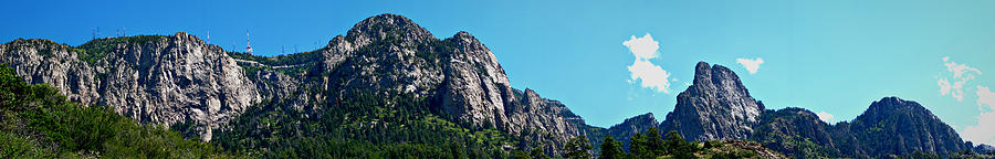 Sandia Cliffs Panoramic Photograph by Aaron Burrows