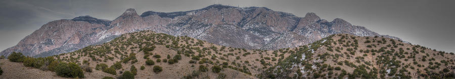 Sandia Foothills and High Peaks Panoramic Photograph by Aaron Burrows
