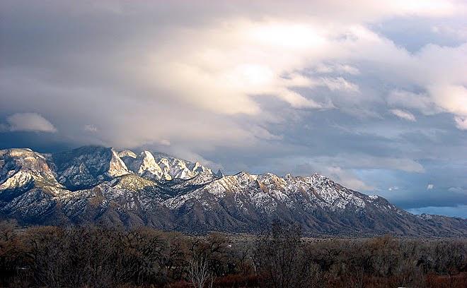 Sandia Mountains New Mexico Winter Photograph