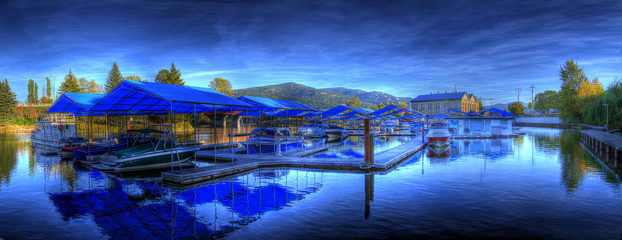 Sandpoint Marina and Power House 1 Photograph by Lee Santa