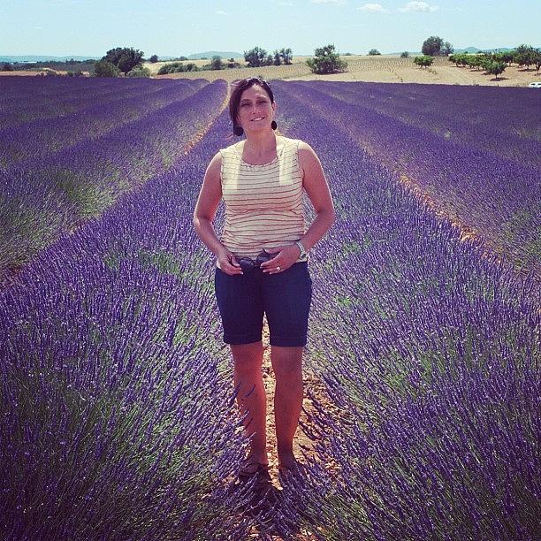 Sandrine In Lavender Photograph by Michael Benevides