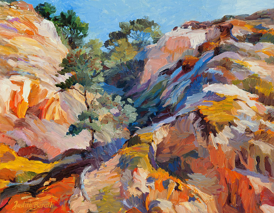 Landscape Painting - Sandstone Canyon by Judith Barath