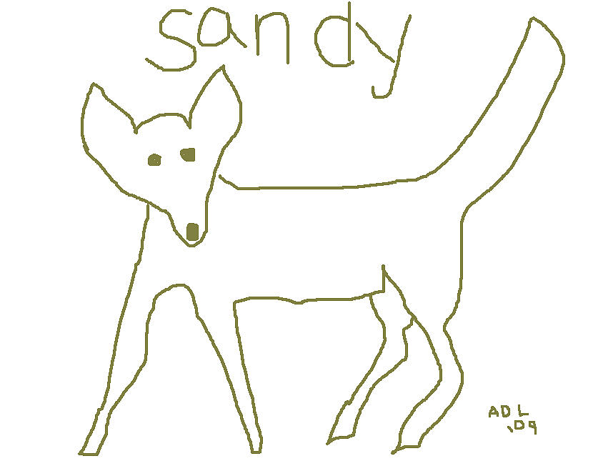 Sandy Digital Art by Anita Dale Livaditis