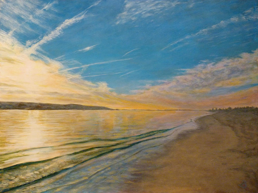 Sandy Hook Bay Painting by Joe Bergholm