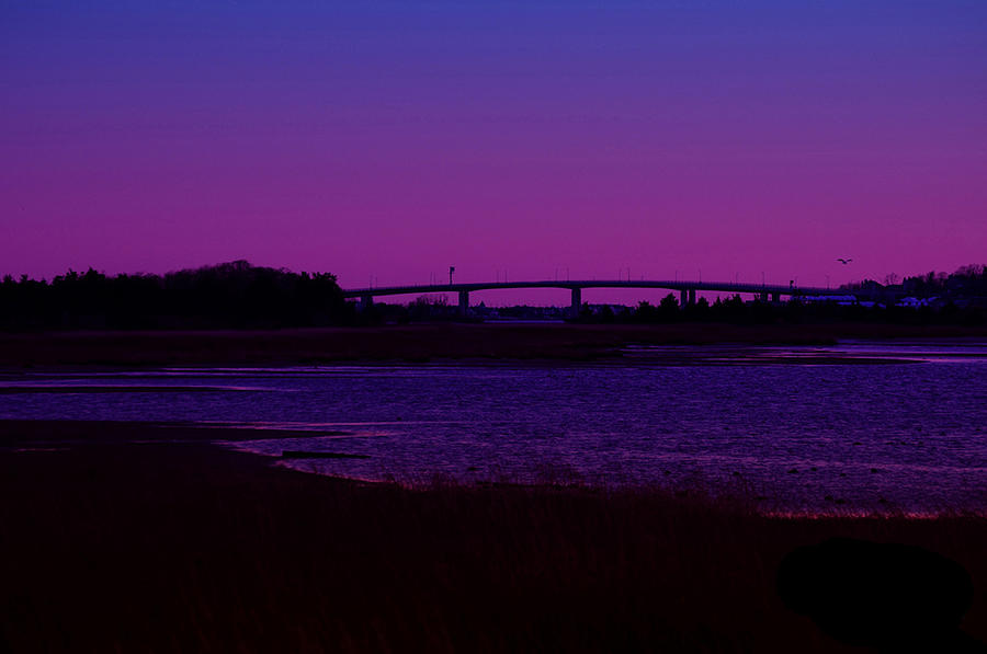 Sandy Hook Bridge at Sunset Photograph by Paul Ward