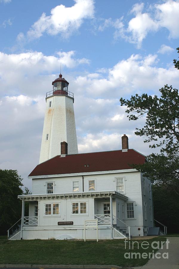 Sandy Hook Lighthouse And Building Photograph by Living Color Photography Lorraine Lynch