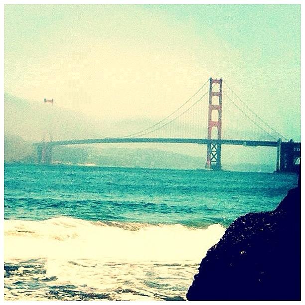 Bridge Photograph - #sanfransico #california #bridge #ocean by Albert Delacruz
