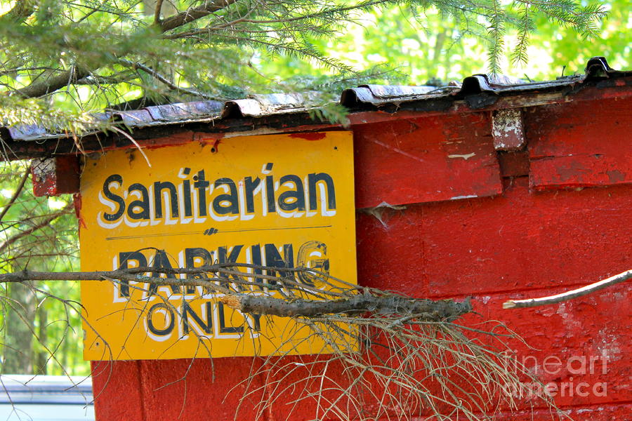 Sanitarian Sign Photograph by Pamela Walrath