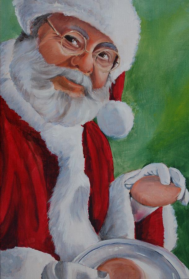 Santa 2012 Painting by Teresa Smith