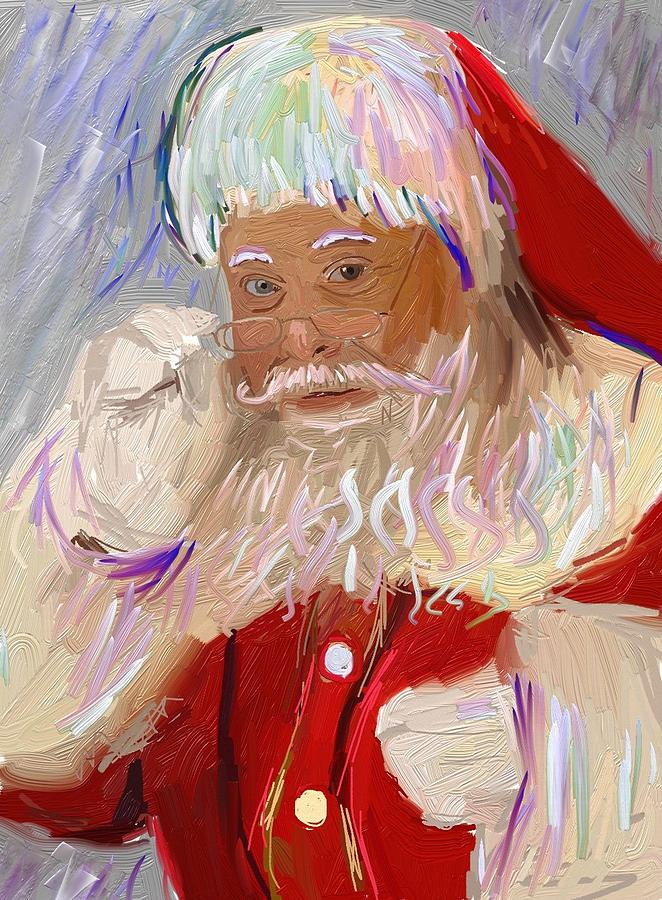 Santa Claus Painting by Bogdan Floridana Oana - Fine Art America