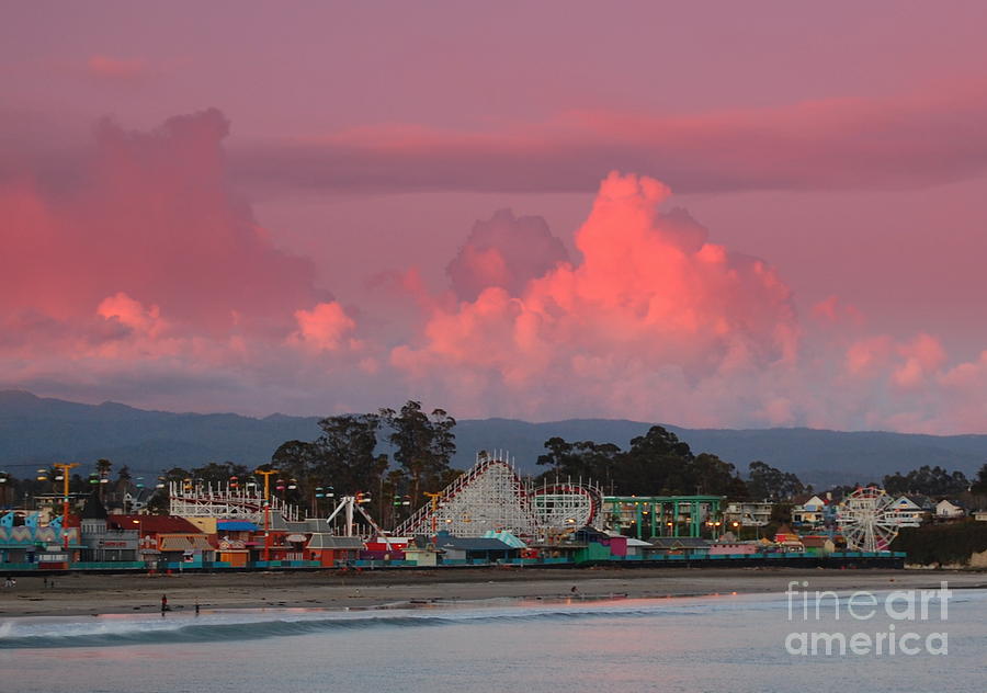Santa Cruz beach boardwalk Photograph by Garnett  Jaeger
