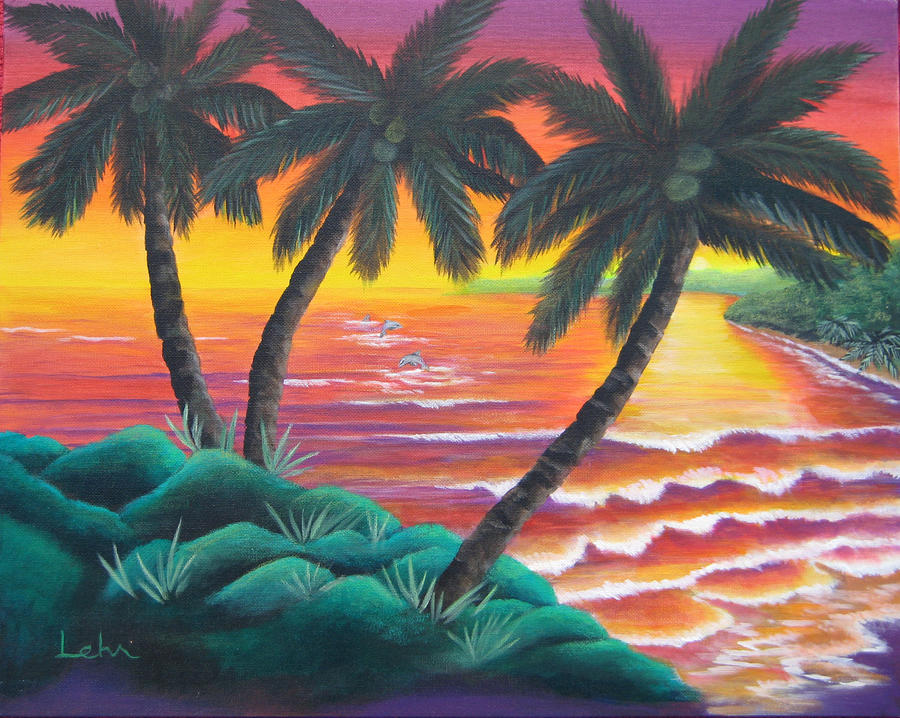 Santa Cruz Painting by Diana Lehr