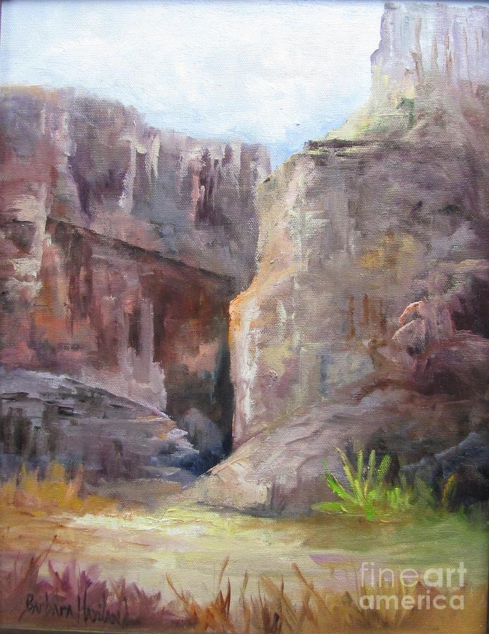 Santa Elena Canyon Big Bend Painting by Barbara Haviland