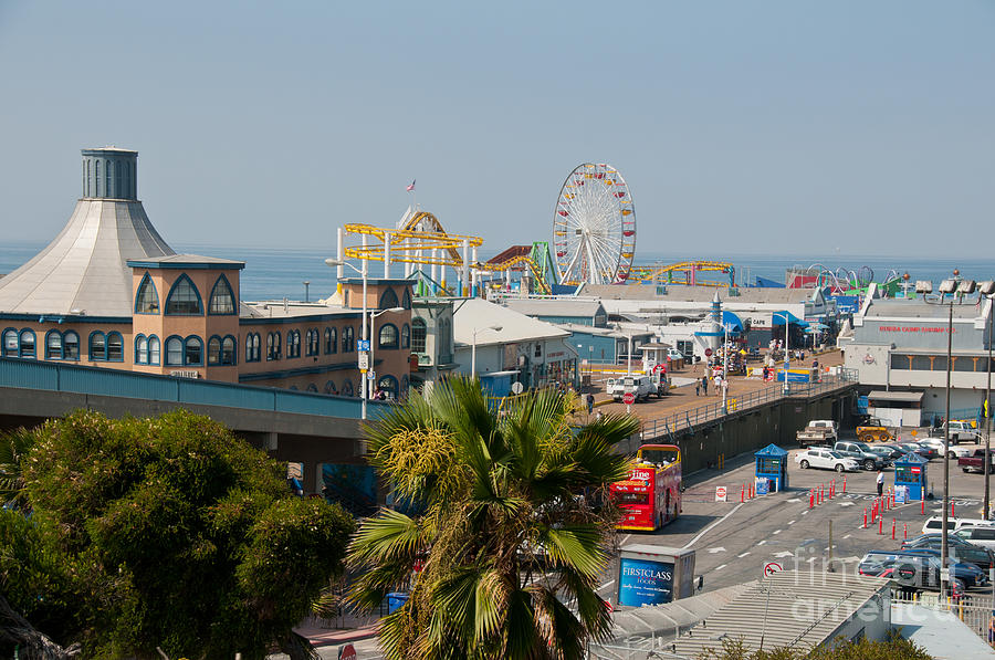 Santa Monica Pier Digital Art by Carol Ailles