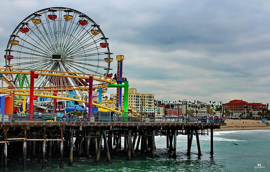 Santa Monica Pier Photograph by Russ Harris