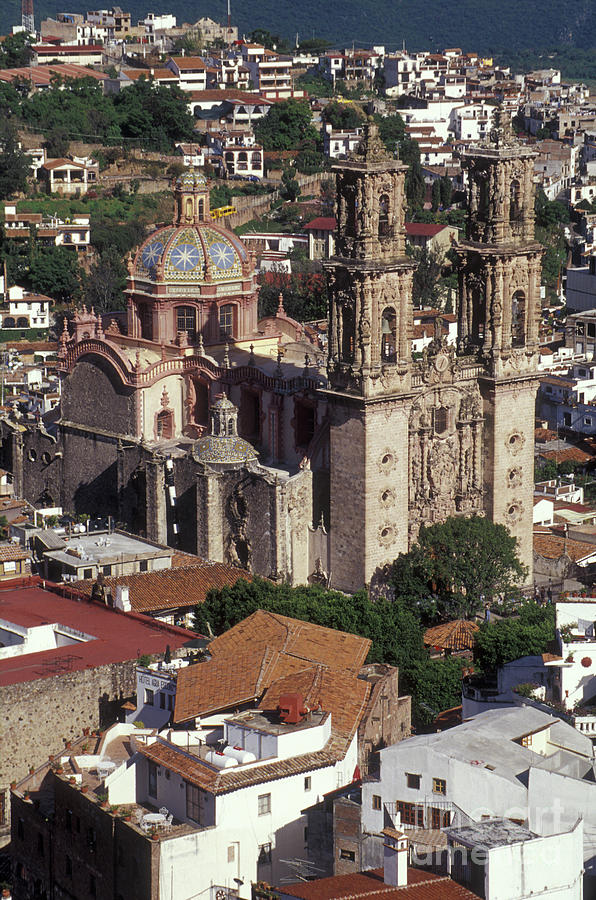 SANTA PRISCA CHURCH Taxco Mexico Photograph by John  Mitchell