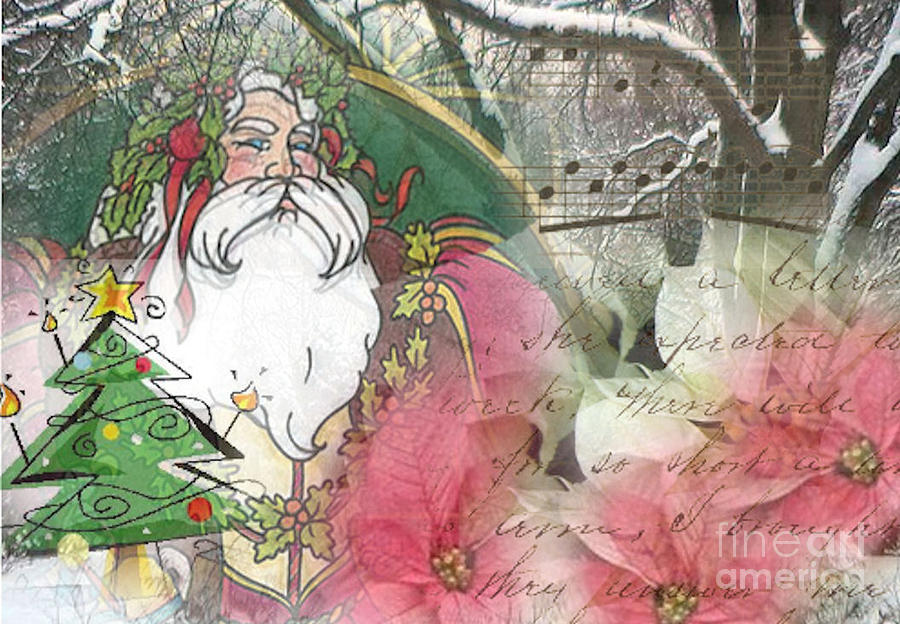 Santas Snow Garden Digital Art by Ruby Cross