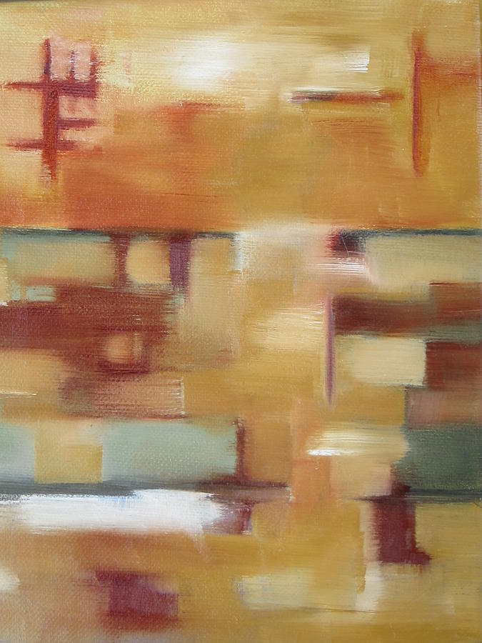 Abstract Painting - Sante Fe Reflection by Patricia Cleasby