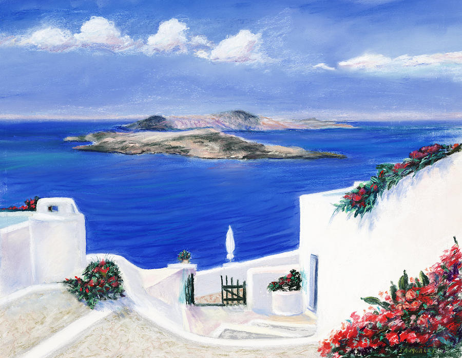 Картина греция. Художник Santorini Dream. Греческий пейзаж для спальни. Картины с морем в греческом стиле. Казандзакис греческий пейзаж.